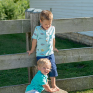 Picking Your Mountain to Die On blog. A photo of Jessie's sons playing outside.